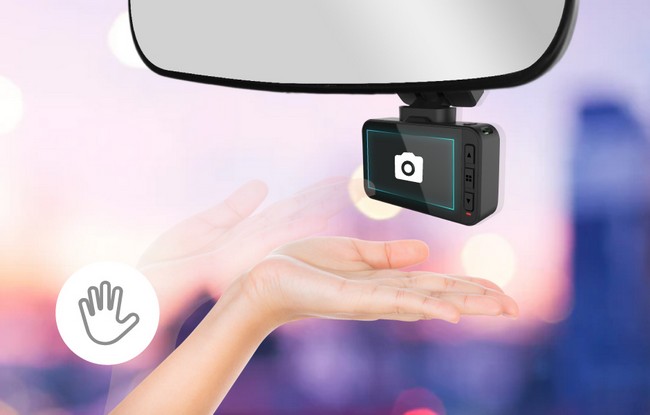 contrôle gestuel - caméra gps pour la voiture