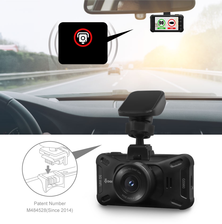 caméra de voiture - Module GPS intégré