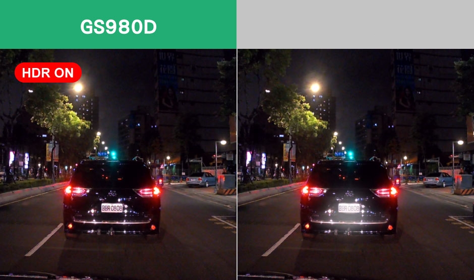 Vision nocturne parfaite grâce à la technologie HDR - caméra de voiture