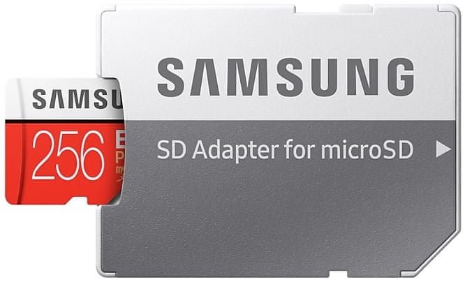 Samsung Carte Micro-SD PRO PLUS 256 Go avec adaptateur SD - Carte