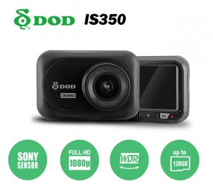 Mini caméra de voiture DOD IS350 avec écran 1080P